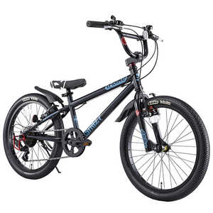 アイデス 20型 子供用自転車 D-Bike Xstreet 20S(ブラック×ターコイズ/外装6段変速) 3838【適応身長:111~138cm/6歳前後向け】 20XSTREET20