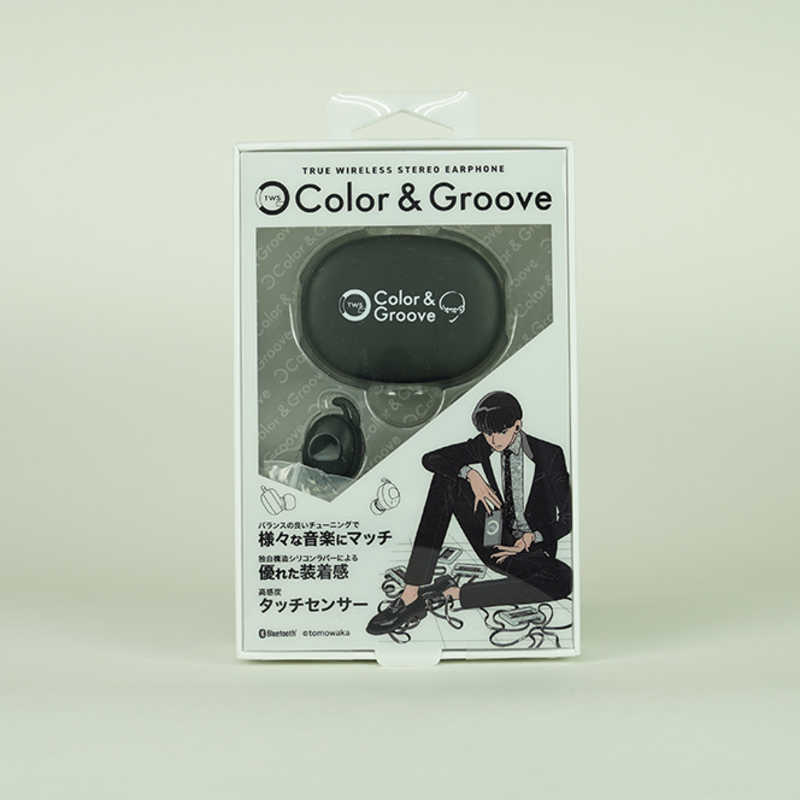 COLOR＆GROOVE COLOR＆GROOVE フルワイヤレスイヤホン リモコン・マイク対応 ブラック COLOR&GROOVE×ともわか KTWE01BK KTWE01BK