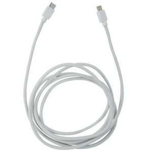 イツワ商事 PD60W対応 TYPE-C-TYPE-C シリコン+ナイロン充電通信ケーブル 2.0M 白 ホワイト MTCS2320WH イツワ商事 PD60W対応 TYPE-C-TYPE-C シリコン+ナイロン充電通信ケーブル 2.0M 白 ホワイト MTCS2320WH