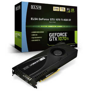 ELSA グラフィックボード　ELSA GeForce GTX 1070 Ti 8GB ST｢バルク品｣ GD1070-8GERTST