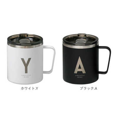 専用です♡プレート&マグカップ 小倉陶器 アルファベット フタ付ストレートマグ ブラック.A