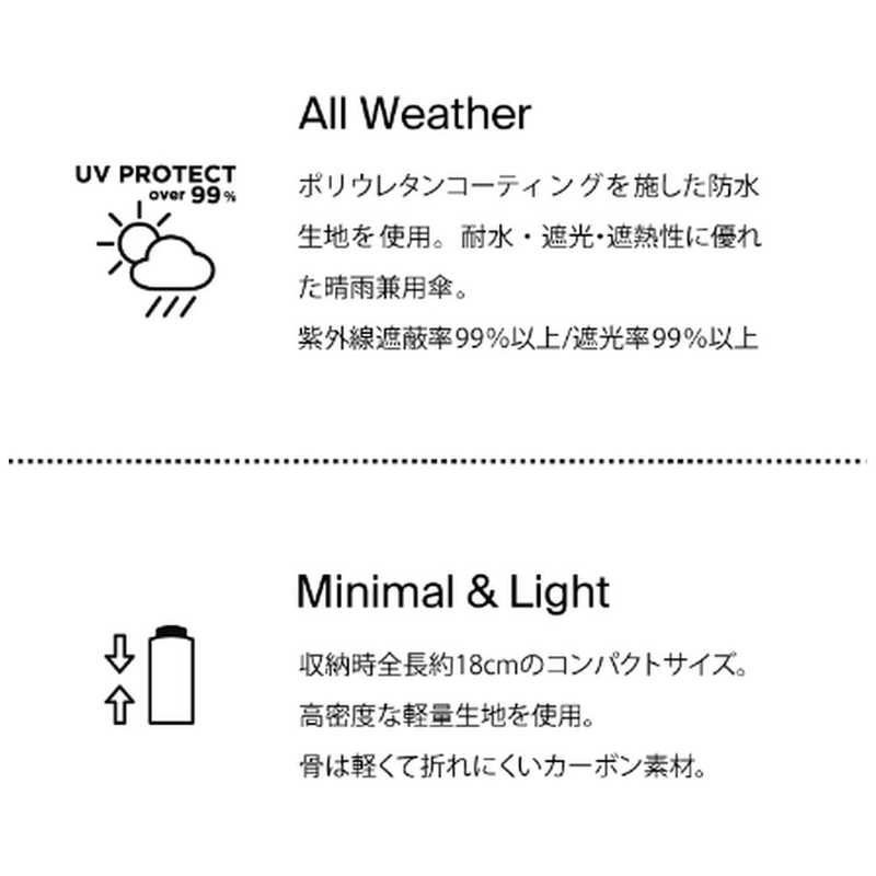 ビコーズ ビコーズ All Weather Minimal／プレーンカラー ミニ ビコーズ ブラック D-061502 D-061502