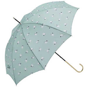 ビコーズ because 長傘 キャッツ/ターコイズ BEUMBRELLALONG2 ビコーズ because 長傘 キャッツ/ターコイズ BEUMBRELLALONG2