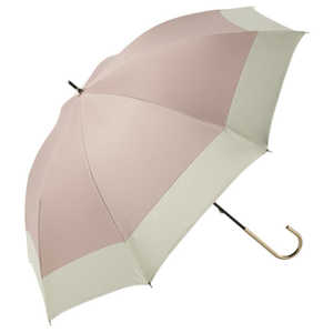 ビコーズ because PUコーティング 晴雨兼用 長傘 バイカラー/ピンク BEPARASOLLONG ビコーズ because PUコーティング 晴雨兼用 長傘 バイカラー/ピンク BEPARASOLLONG