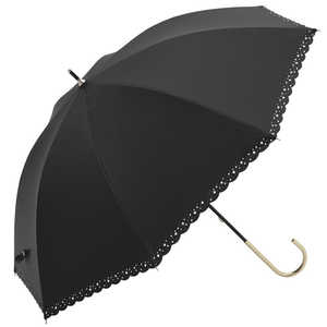 ビコーズ because PUコーティング 晴雨兼用 長傘 スター/ブラック BEPARASOLLONG ビコーズ because PUコーティング 晴雨兼用 長傘 スター/ブラック BEPARASOLLONG