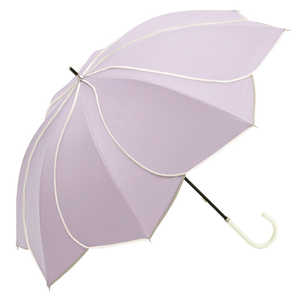 ビコーズ because PUコーティング 晴雨兼用 長傘 バイカラーパイピング/パープル BEPARASOLLONG2 ビコーズ because PUコーティング 晴雨兼用 長傘 バイカラーパイピング/パープル BEPARASOLLONG2