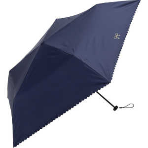 ビコーズ because PUコーティング スーパーライト 晴雨兼用 折傘 軽量 リボン/ネイビー BEPARASOLLIGHT ビコーズ because PUコーティング スーパーライト 晴雨兼用 折傘 軽量 リボン/ネイビー BEPARASOLLIGHT