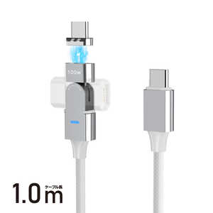 ե꡼ 180žޥͥåȥ֥ͥ Type-C to Type-C PDб(100W) 1m USB Power Deliveryб ۥ磻 FUSB-CCALM511WH