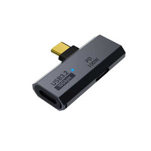 フリーダム USB Type-C変換アダプター L字型(C → C) PD100W USB10Gbps FUHA-CCPC02GY フリーダム USB Type-C変換アダプター L字型(C → C) PD100W USB10Gbps FUHA-CCPC02GY