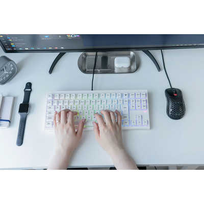 VARO メカニカルキーボード 3モード対応 (SILENT MINT) 日本語配列 80