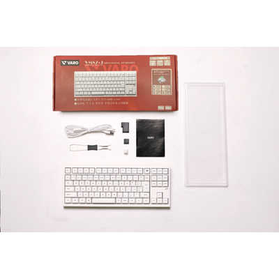 VARO メカニカルキーボード 3モード対応 (SILENT MINT) 日本語配列 80