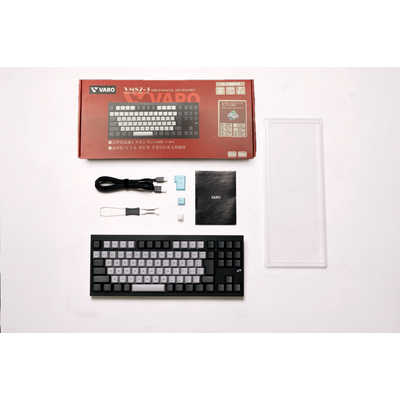VARO メカニカルキーボード 3モード対応 (SILENT MINT) 日本語配列 80
