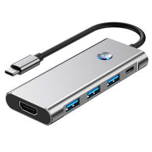 ե꡼ ON/OFFå USB Type-Cɥå󥰥ơ 7in1 HDMI(4K/60Hz)/PD100W/Type-Ax3/SDmicroSD/5Gbpsб 졼 FUDH-UCCH071G