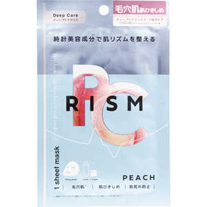 サンスマイル 【RISM(リズム)】ディープケアマスク ピーチ1枚 RISM(リズム) ピーチ RISMディープケアマスク