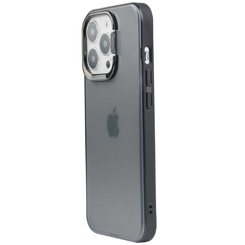エアージェイ エアージェイ iPhone 13 Pro 3眼 スタンド機能付きレンズガード　背面ケース　BK ACP21PLS ACP21PLS