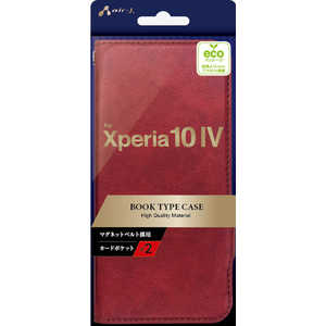 エアージェイ Xperia 104 ソフトレザー手帳型ケース RD ACXP104PB