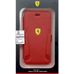 エアージェイ FERRARI BT LEATHER STAMP SIDES RED FEBKI8RBUR