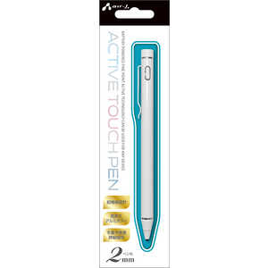 エアージェイ 〔タッチペン:USB-A充電式/静電式〕アクティブタッチペン WH ATPDX3