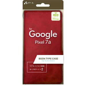 エアージェイ Pixel 7a ソフトレザー手帳型ケース RD RD ACP7APB