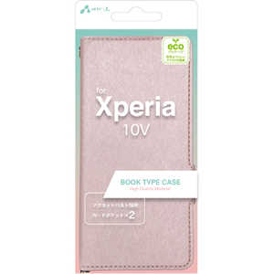 エアージェイ Xperia 10V シャイニー手帳型ケース PK ACXP105SHY