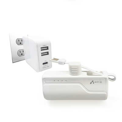 エアージェイ Type-Cコネクター内蔵モバイルバッテリー 5000mAh MB