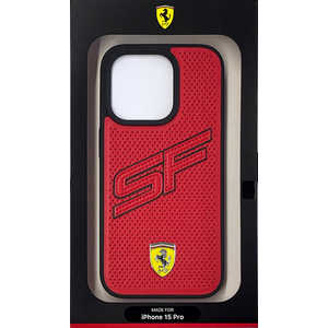 エアージェイ iPhone15 Pro用 フェラーリ 「SF」ロゴ入り 背面ケース レッド FEHCP15LPINR