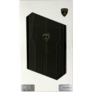 エアージェイ Lamborgihini - Geniune leather D1booktype cover BK IPHONE 15PROMAX LBTPUFCIP15PMHUD1BK