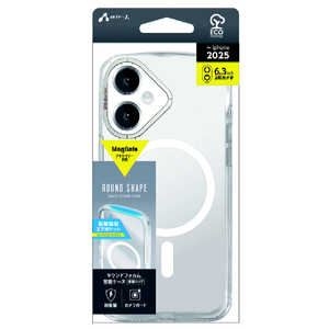 エアージェイ iPhone 17ケース Magsafe対応ラウンドフォルムクリアケース ホワイト ACP25RMRWH エアージェイ iPhone 17ケース Magsafe対応ラウンドフォルムクリアケース ホワイト ACP25RMRWH
