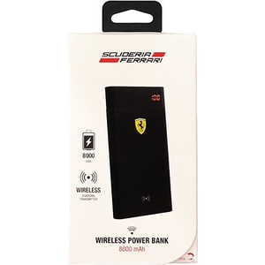 エアージェイ Ferrari ON TRACK  - Wireless portable charger - 8000mAh　ブラック FESEPBWD8