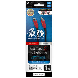 エアージェイ PD100W TypeC-Lightning スーパーストロングケーブル 1m MCJ-S100STGRD