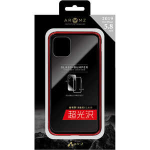 エアージェイ iPhone 11 Pro 5.8インチ GLASS&バンパーケース RD AC-P19S-MC RD