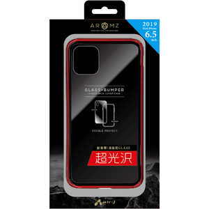 エアージェイ iPhone 11 Pro Max 6.5 GLASS&バンパーケース RD AC-P19L-MC RD