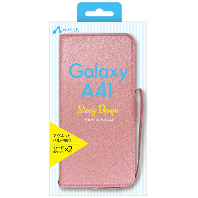 エアージェイ エアージェイ Galaxy A41 手帳型ケースシャイニー AC-A41 SHY PK AC-A41 SHY PK