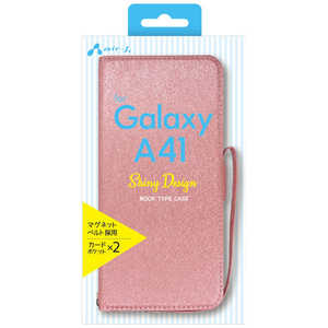 エアージェイ Galaxy A41 手帳型ケースシャイニー AC-A41 SHY PK