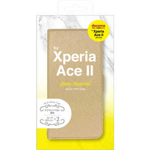 エアージェイ Xperia Ace2 シャイニー手帳型ケース BE ACSO41BSHYSG ACSO41BSHY