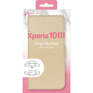 エアージェイ Xperia 10マーク3 シャイニー手帳型ケース　BE ACSO52BSHYSG ACSO52BSHY
