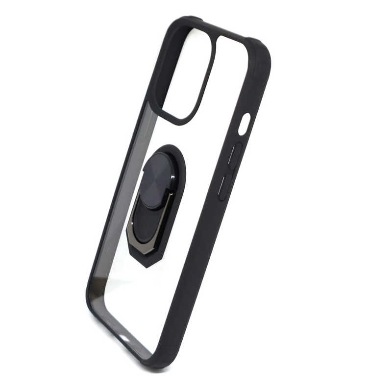 エアージェイ エアージェイ iPhone 13 Pro 3眼 耐衝撃＆リング付き 背面ケース BK ACP21PTR ACP21PTR