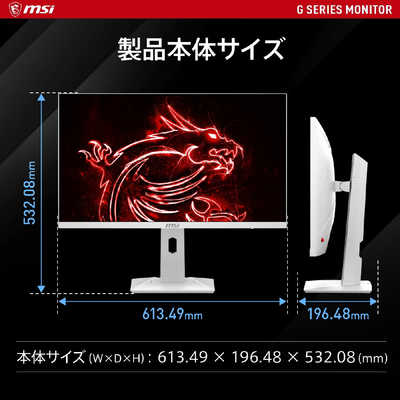 MSI ゲーミングモニター ［27型 /WQHD(2560×1440) /ワイド
