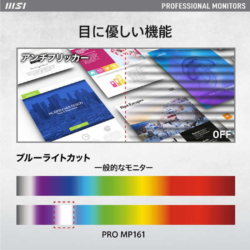 MSI MSI モバイルモニター ［15.6型 /フルHD(1920×1080) /ワイド］ PROMP161 PROMP161