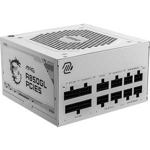 MSI PC電源 MAG A850GL PCIE5 WHITE ［850W /ATX /Gold］ ホワイト MAGA850GLPCIE5WHITE