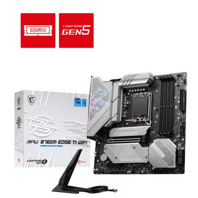 MSI マザーボード Intel B760搭載［MicroATX］ ホワイトシルバー MPG