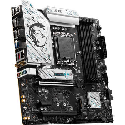 MSI マザーボード Intel B760搭載［MicroATX］ ホワイトシルバー B760M