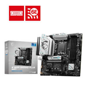 MSI マザーボード Intel B760搭載［MicroATX］ ホワイトシルバー B760MGAMINGPLUSWIFI