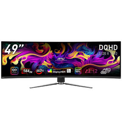MSI USB-C対応 ゲーミングモニター MPG 491CQP QD-OLED ［49型 /Dual