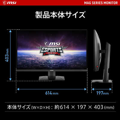 MSI ゲーミングモニター ［27型 /WQHD(2560×1440) /ワイド］ MAG