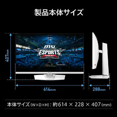 MSI ゲーミングモニター MAG 274URFW 4K MAG-274URFW 27インチ 4K ゲーミングモニター 160Hz 0.5ms(GTG