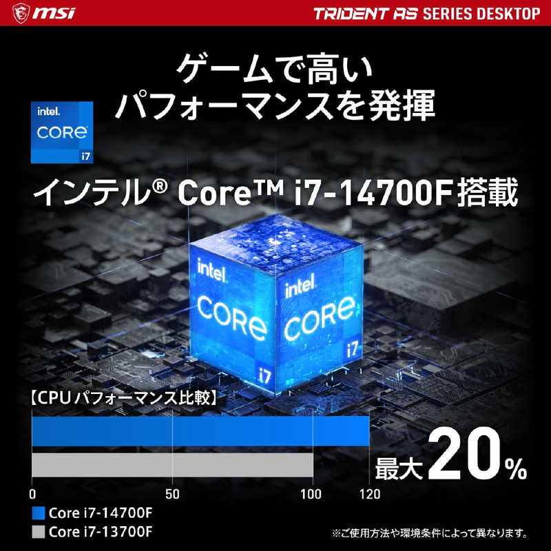 MSI MSI ゲーミングデスクトップ ［モニター無し /intel Core i7 /メモリ：16GB /SSD：1TB /2024年4月］ Trident AS 14NUE7-680JP Trident AS 14NUE7-680JP