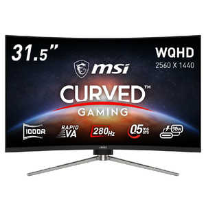 MSI USB-Cб ߥ󥰥˥ 31.5 /WQHD(2560  1440) /280Hz/磻/̷ MPG-325CQRXF