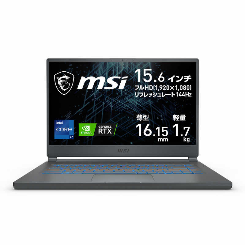 MSI ゲーミングノートパソコン [15.6型 /intel Core i7 /SSD：512GB /メモリ：16GB /2021年4月]  Stealth-15M-A11UEK-211JP