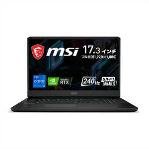 MSI ゲーミングノートパソコン GP76 Leopard 11U ブラック [17.3型/intel Core i7/SSD:1TB/メモリ:16GB/2021年5月] GP76-11UG-322JP